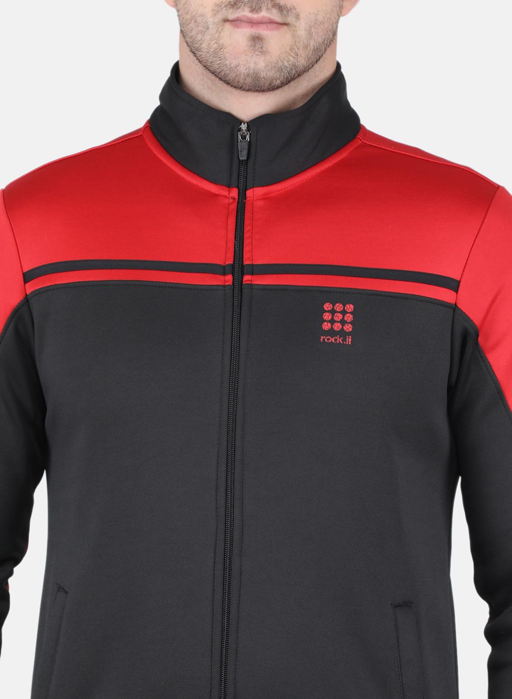 Rock.it Men Black Solid Sweatshirt