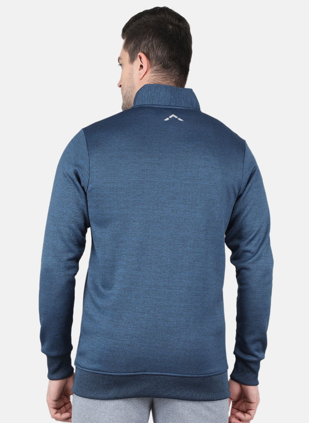 Men Navy Blue Printed Sweatshirt
