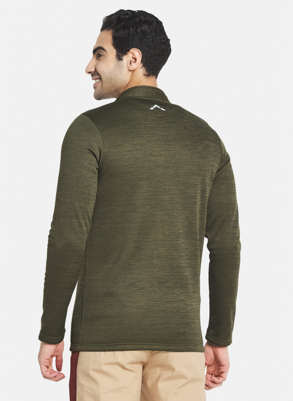 Rock.it Men Olive Solid Sweatshirt