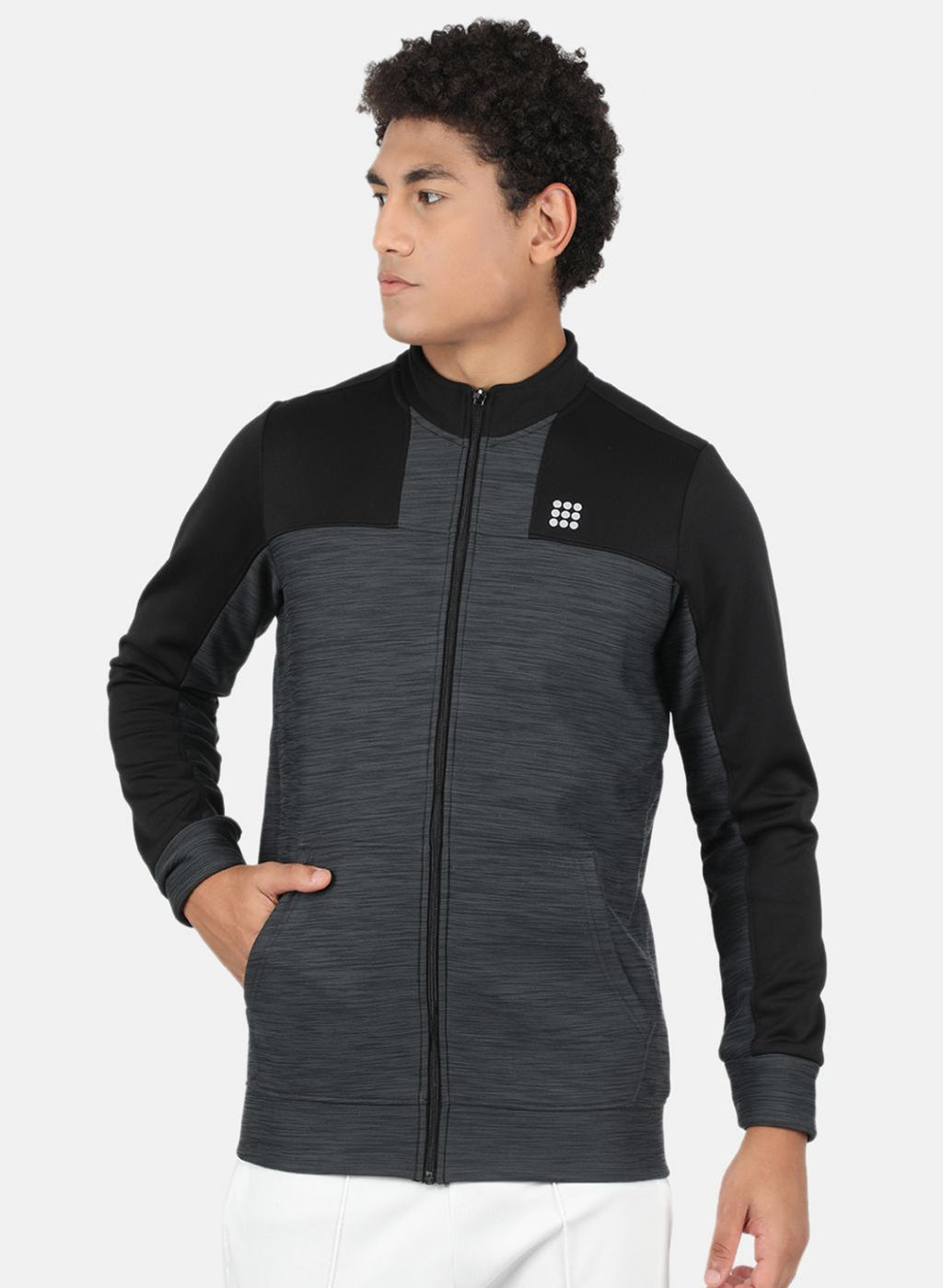 Rock.it Men Grey Solid Sweatshirt