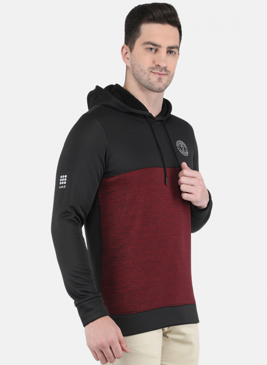 Rock.it Men Black Solid Sweatshirt