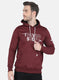 Rock.it Men Maroon Printed Sweatshirt