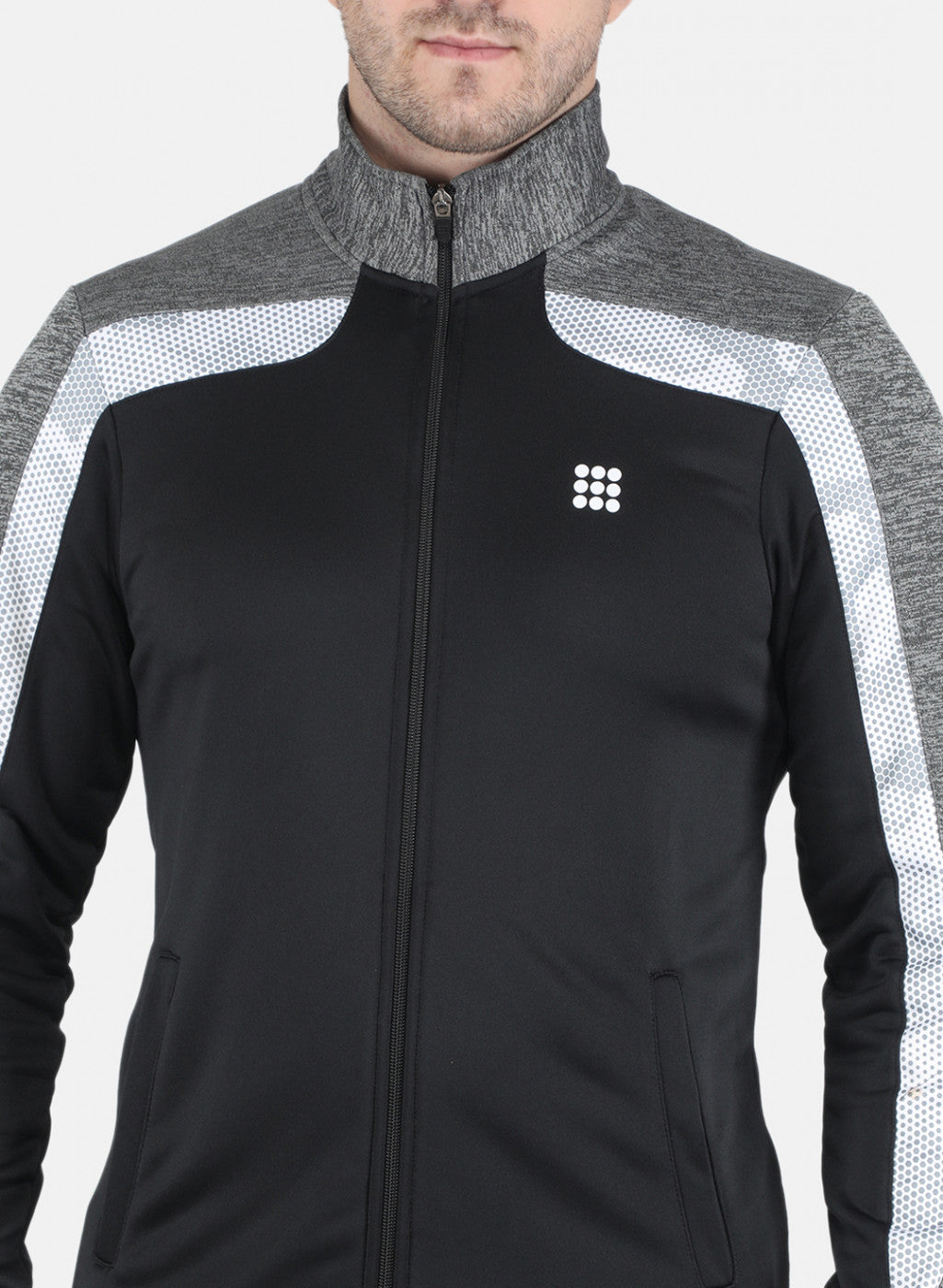 Rock.it Men Black Solid Tracksuit