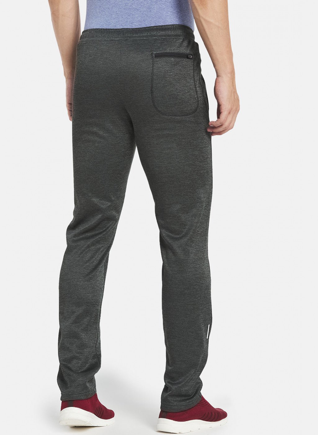 Rock.it Men Olive Self Design Trackpant