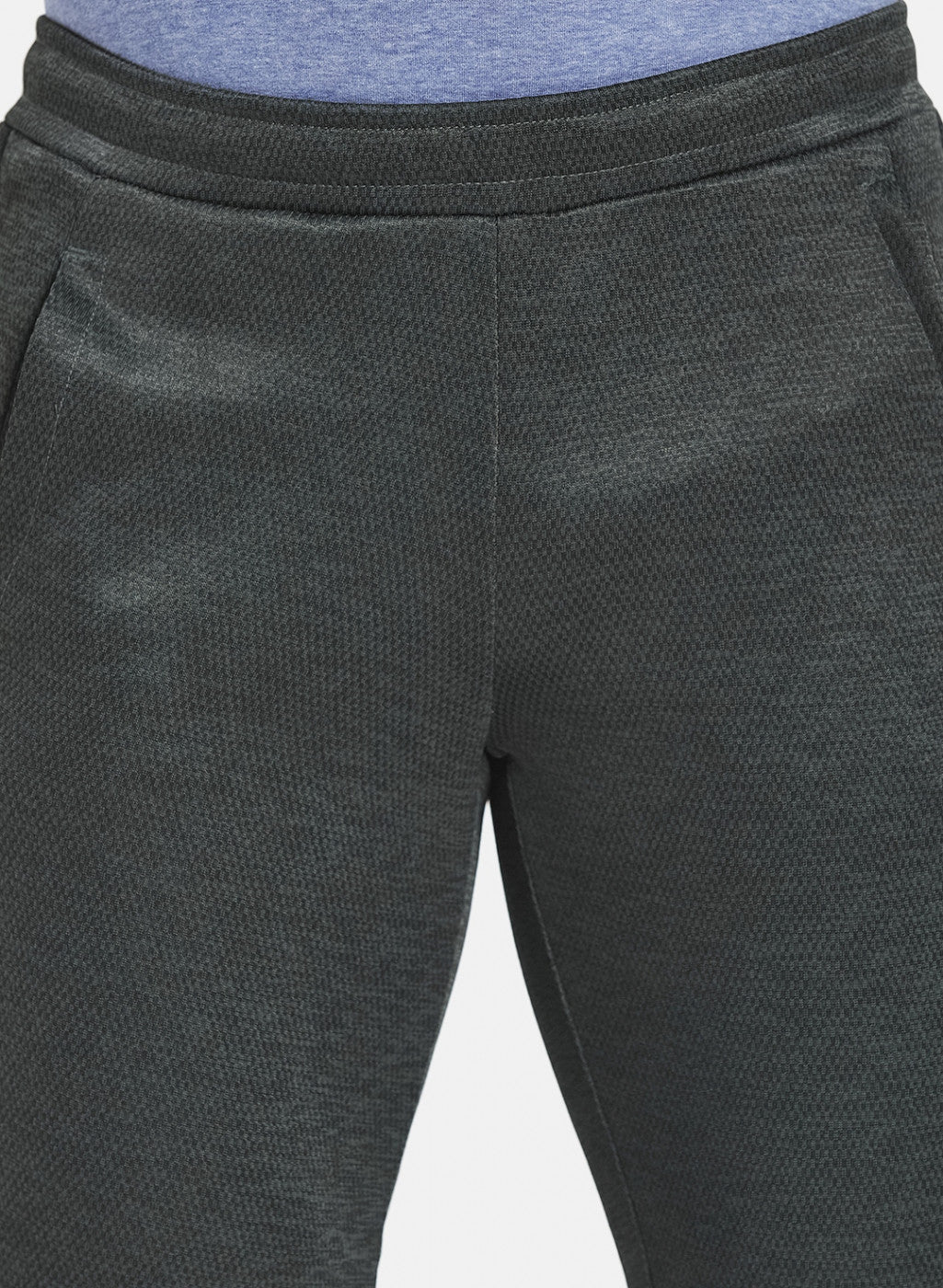 Rock.it Men Olive Self Design Trackpant