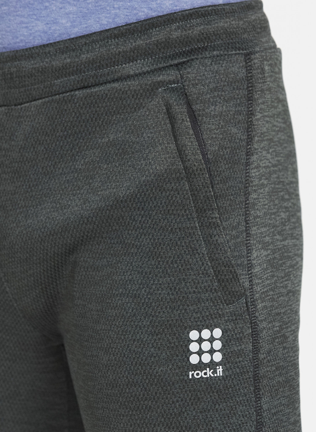 Rock.it Men Olive Self Design Trackpant