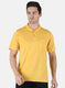Men Yellow Plain T-Shirt