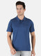 Men Blue Plain T-Shirt