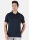 Men NAvy Blue Plain T-Shirt