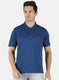 Men NAvy Blue Plain T-Shirt