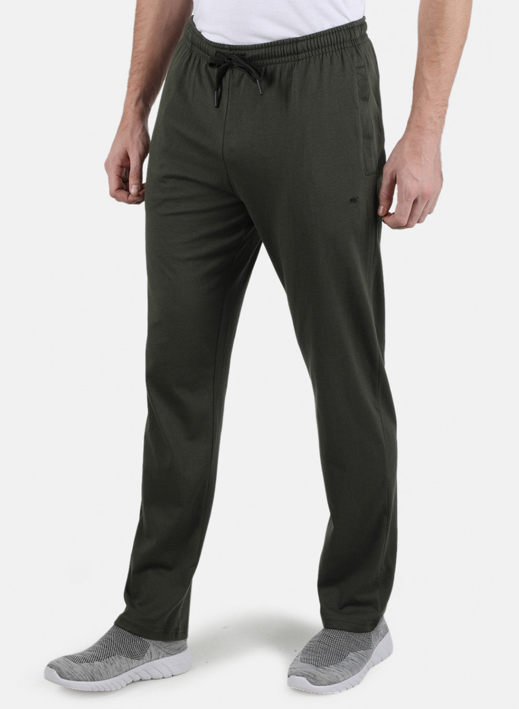Men Olive Plain Lower