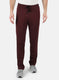 Men Maroon Plain Lower