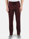 Men Maroon Plain Lower