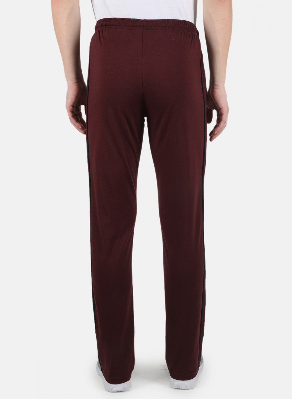 Men Maroon Plain Lower