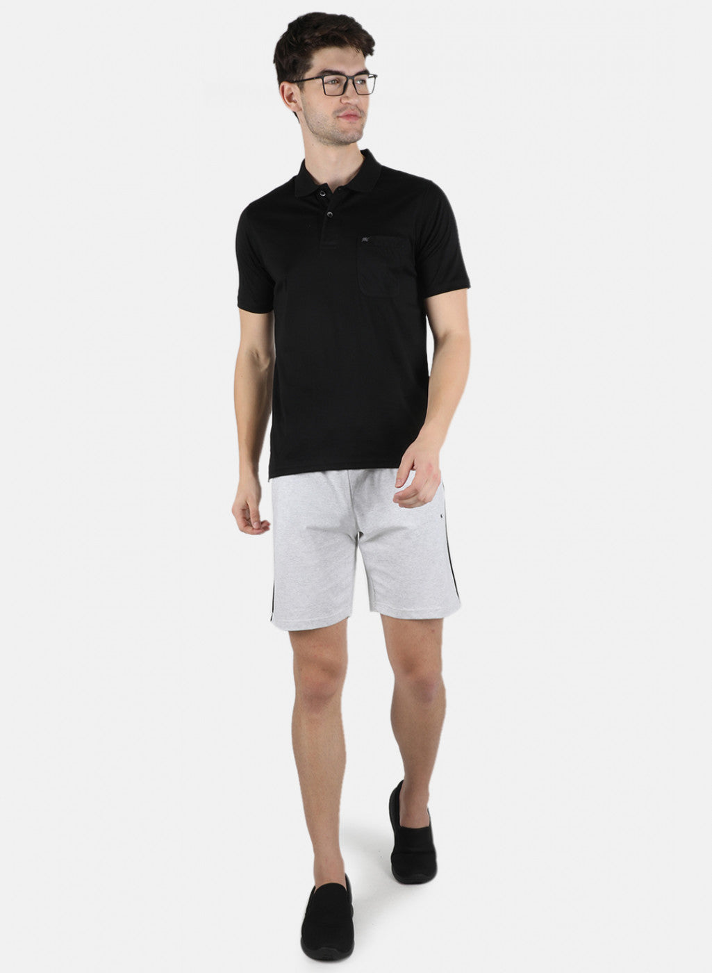 Men Off White Plain Bermuda