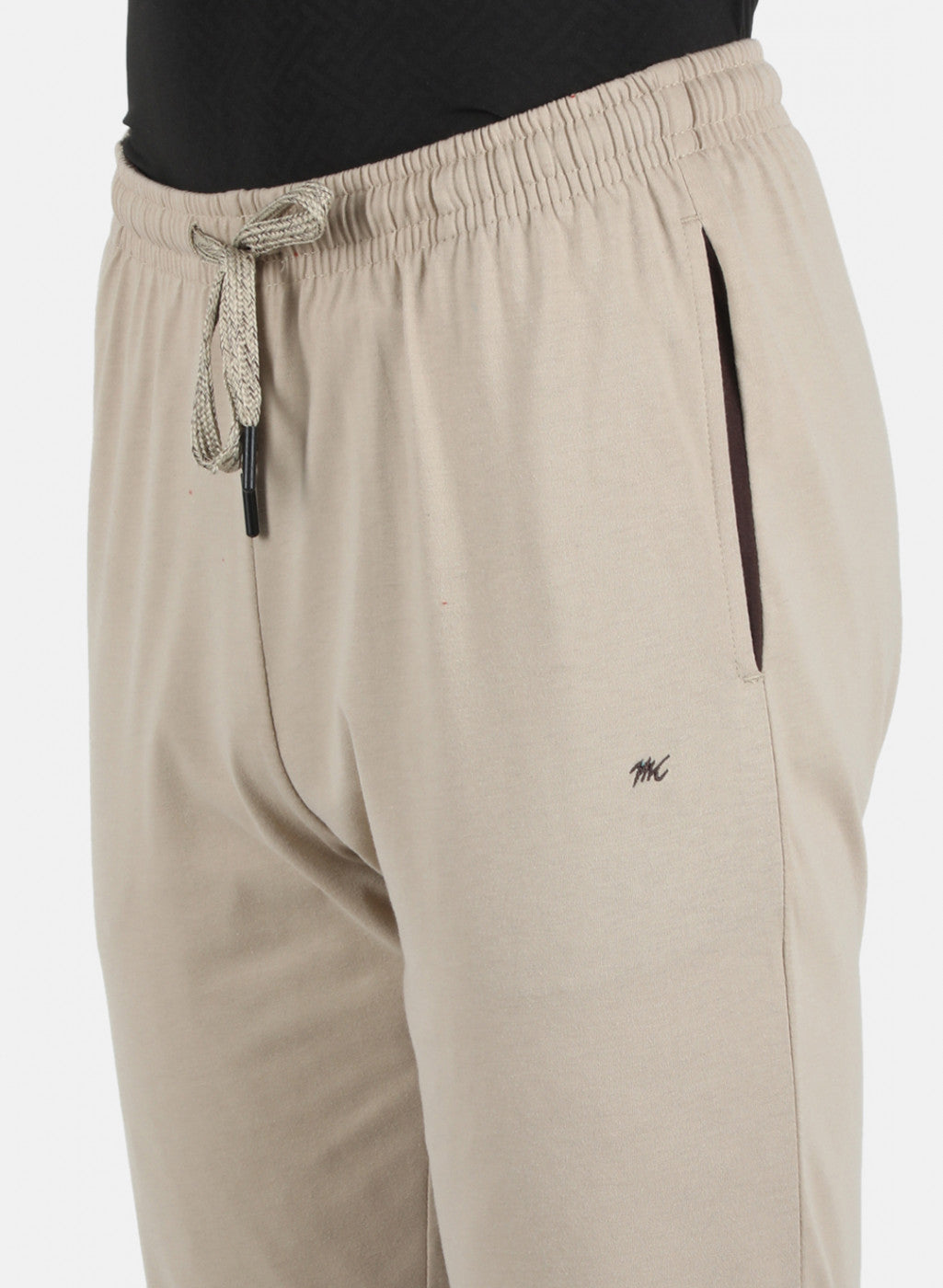 Men Beige Plain Capri
