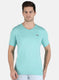 Men Blue Plain T-Shirt