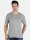 Men Grey Plain T-Shirt