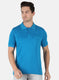 Men Blue Plain T-Shirt