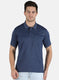 Men Blue Plain T-Shirt