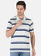 Men Grey Stripe T-Shirt