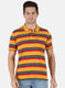 Men Yellow Stripe T-Shirt