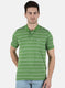 Men Green Stripe T-Shirt