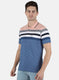 Men Pink Stripe T-Shirt