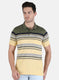Men Yellow Stripe T-Shirt