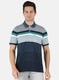 Men NAvy Blue Stripe T-Shirt