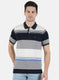 Men Blue Stripe T-Shirt