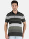 Men Olive Stripe T-Shirt