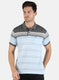 Men Blue Stripe T-Shirt