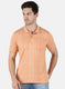 Men Orange Stripe T-Shirt