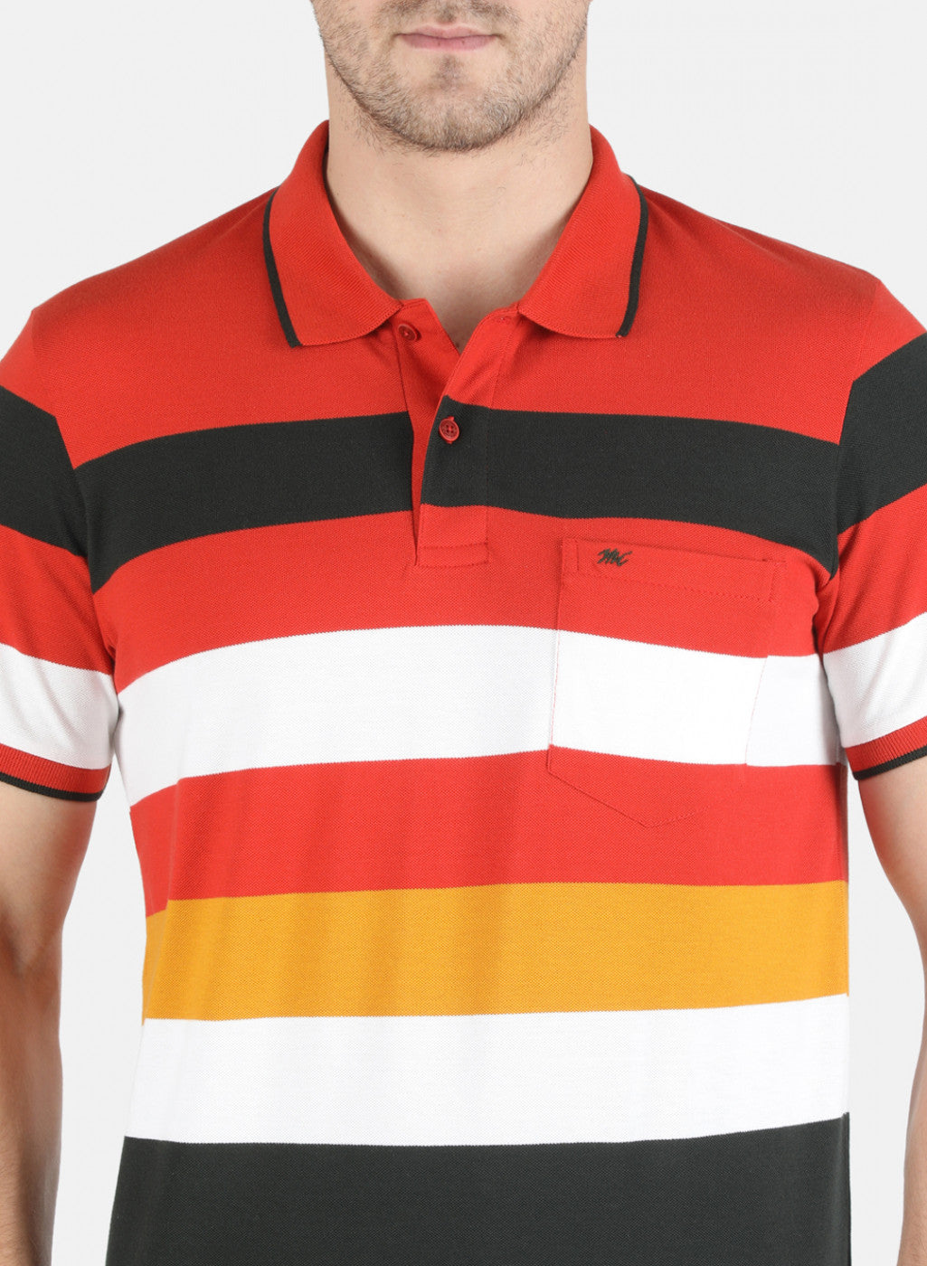 Men Multicolor Stripe T-Shirt