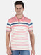 Men Pink Stripe T-Shirt