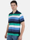 Men Blue Stripe T-Shirt