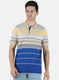 Men Yellow Stripe T-Shirt