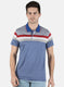 Men Blue Stripe T-Shirt