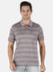 Men Maroon Stripe T-Shirt