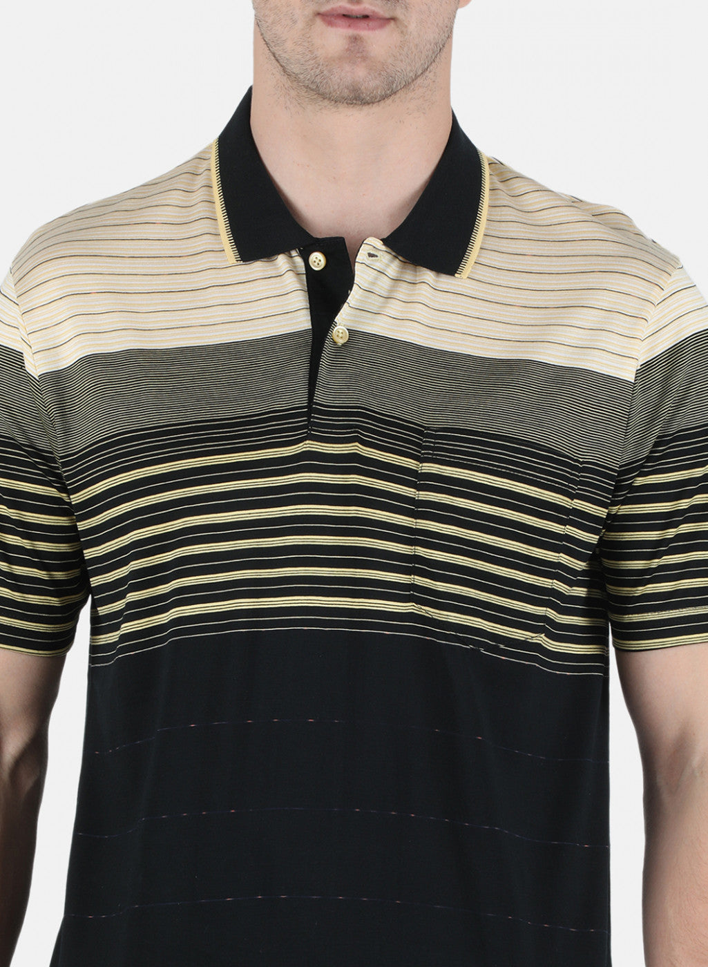 Men Black Stripe T-Shirt
