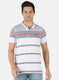 Men White Stripe T-Shirt