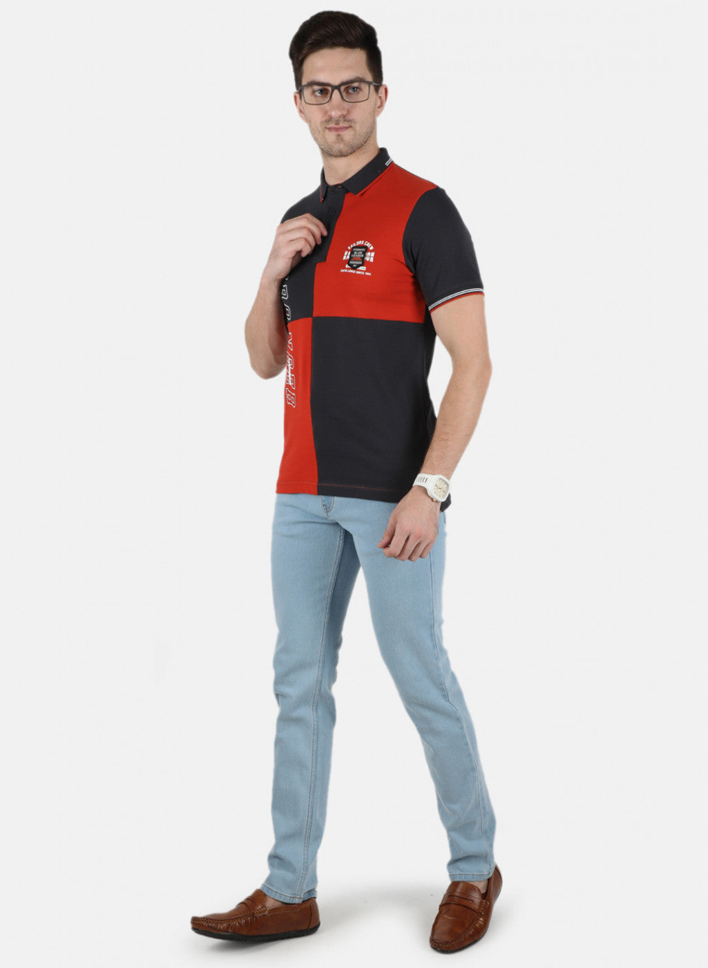 Men Orange Printed T-Shirt