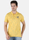 Men Yellow Printed T-Shirt