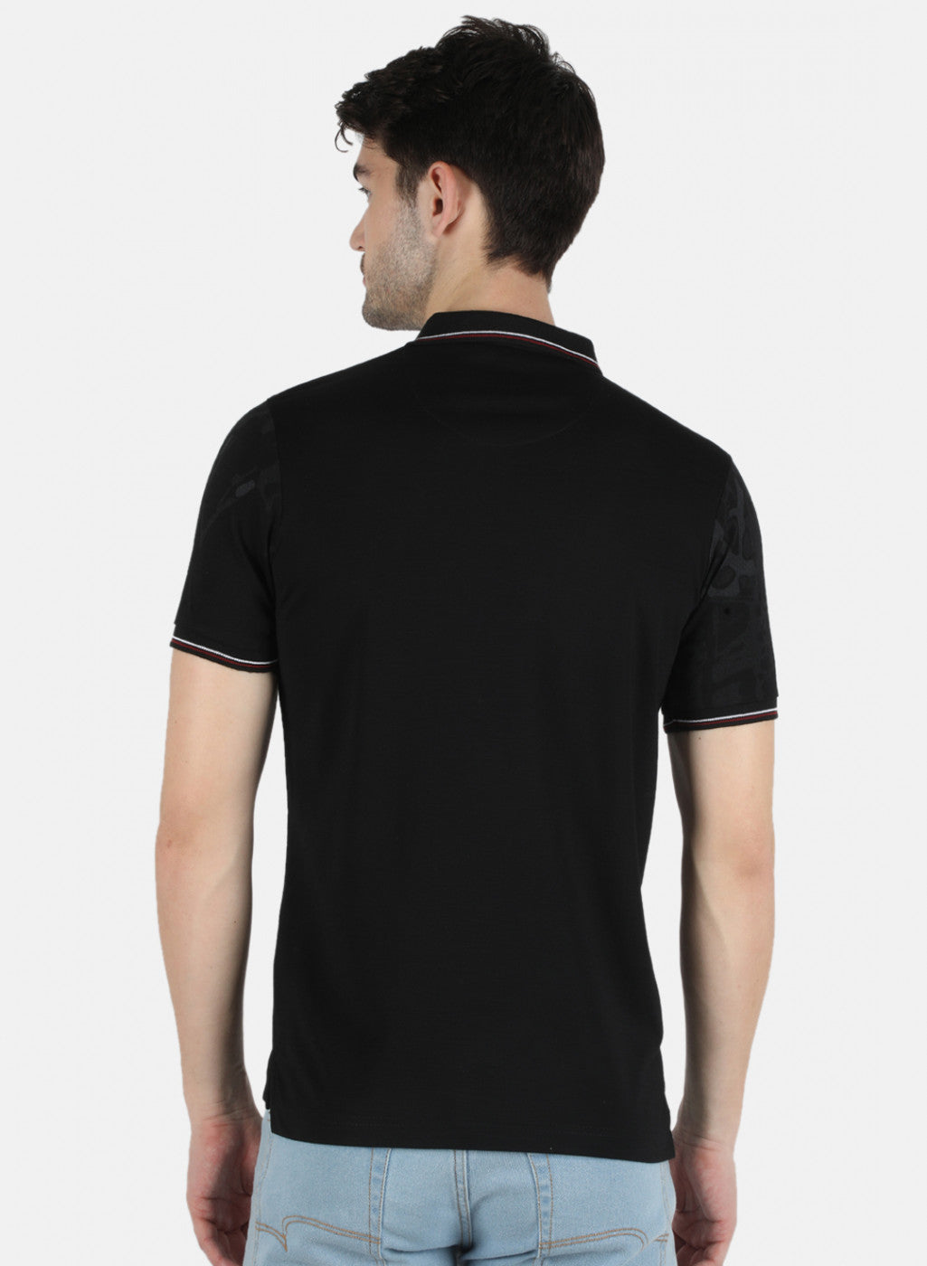 Men Black Printed T-Shirt