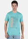 Men Blue Printed T-Shirt