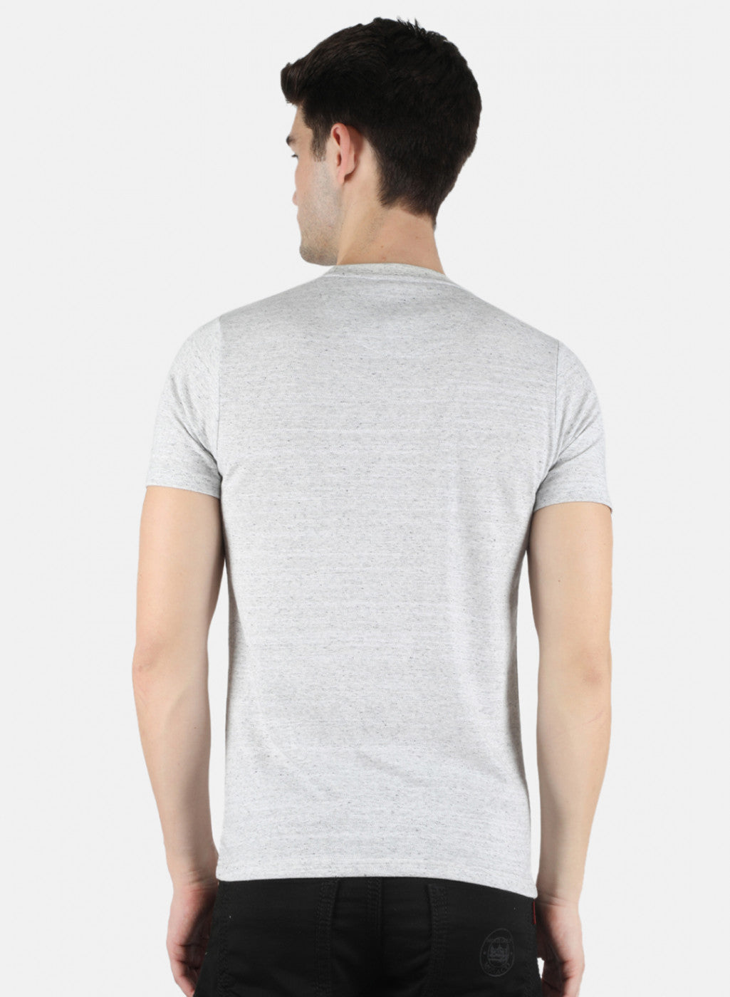 Men Grey Printed T-Shirt