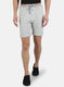 Men Grey Plain Bermuda