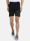 Men Black Printed Bermuda