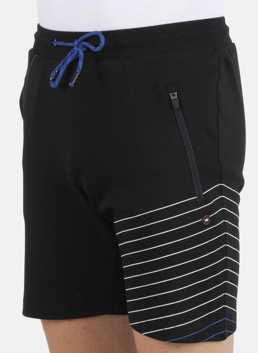 Men Black Printed Bermuda